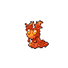 Slugma front-facing sprite from Pokémon Black