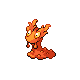 Slugma front-facing sprite from Pokémon SoulSilver