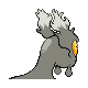 Slugma shiny back-facing sprite from Pokémon Platinum