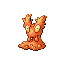 Slugma front-facing sprite from Pokémon Ruby