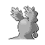 Slugma shiny back-facing sprite from Pokémon Ruby