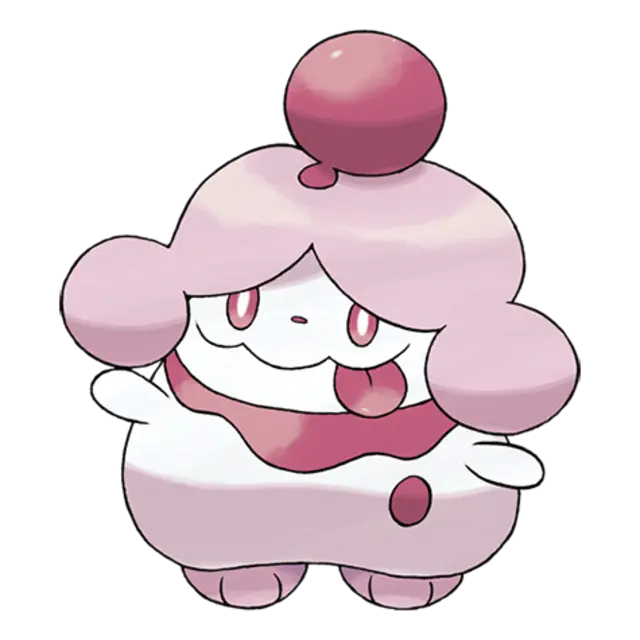 Slurpuff, the Meringue Pokémon — Fairy-type Pokémon official artwork