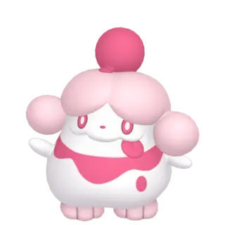 Slurpuff front-facing sprite from Pokémon X