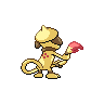 Smeargle shiny back-facing sprite from Pokémon Black