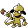 Smeargle front-facing sprite from Pokémon Crystal