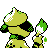 Smeargle shiny back-facing sprite from Pokémon Crystal