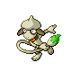 Smeargle front-facing sprite from Pokémon Diamond