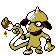 Smeargle front-facing sprite from Pokémon Gold