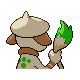 Smeargle back-facing sprite from Pokémon SoulSilver