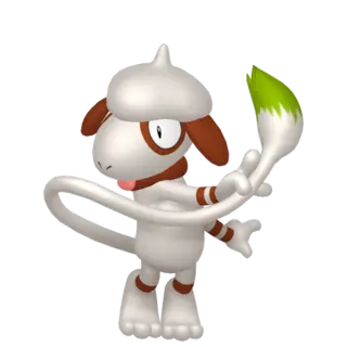 Smeargle front-facing sprite from Pokémon Scarlet