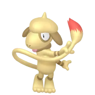 Smeargle shiny front-facing sprite from Pokémon Scarlet