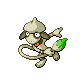 Smeargle front-facing sprite from Pokémon Platinum