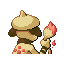 Smeargle shiny back-facing sprite from Pokémon Sapphire