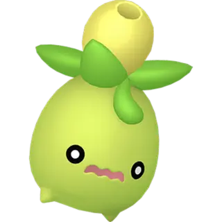 Smoliv front-facing sprite from Pokémon Scarlet