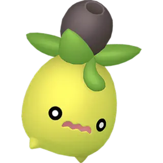 Smoliv shiny front-facing sprite from Pokémon Scarlet