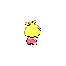 Smoochum shiny back-facing sprite from Pokémon Black