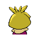 Smoochum back-facing sprite from Pokémon Pearl