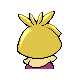 Smoochum shiny back-facing sprite from Pokémon Pearl