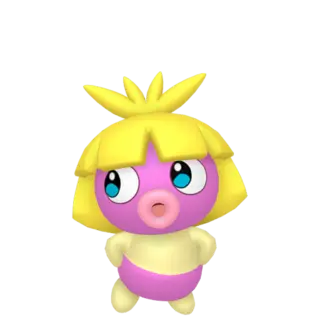 Smoochum front-facing sprite from Pokémon Y