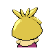 Smoochum shiny back-facing sprite from Pokémon Platinum