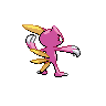 Sneasel shiny back-facing sprite from Pokémon White