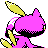 Sneasel shiny back-facing sprite from Pokémon Crystal