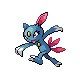 Sneasel front-facing sprite from Pokémon Pearl