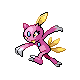 Sneasel shiny front-facing sprite from Pokémon Pearl