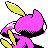 Sneasel shiny back-facing sprite from Pokémon Gold