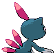 Sneasel back-facing sprite from Pokémon SoulSilver