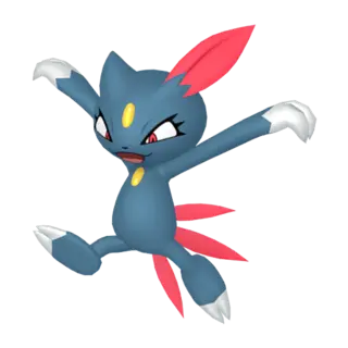 Sneasel front-facing sprite from Pokémon X