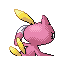 Sneasel shiny back-facing sprite from Pokémon Ruby