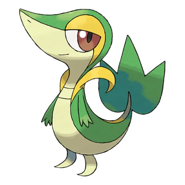 Snivy, the Grass Snake Pokémon — Grass-type Pokémon official artwork