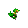 Snivy back-facing sprite from Pokémon Black