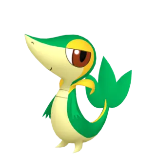 Snivy front-facing sprite from Pokémon Scarlet