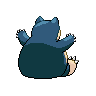 Snorlax back-facing sprite from Pokémon White