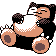 Snorlax front-facing sprite from Pokémon Crystal