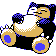 Snorlax shiny front-facing sprite from Pokémon Crystal