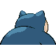Snorlax back-facing sprite from Pokémon Pearl