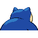 Snorlax shiny back-facing sprite from Pokémon Pearl