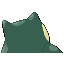 Snorlax back-facing sprite from Pokémon FireRed