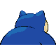 Snorlax shiny back-facing sprite from Pokémon SoulSilver