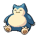 Snorlax front-facing sprite from Pokémon Platinum