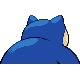 Snorlax shiny back-facing sprite from Pokémon Platinum