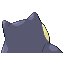 Snorlax back-facing sprite from Pokémon Sapphire