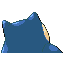 Snorlax shiny back-facing sprite from Pokémon Sapphire