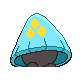 Snorunt shiny back-facing sprite from Pokémon Pearl