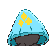 Snorunt shiny back-facing sprite from Pokémon HeartGold