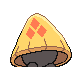 Snorunt back-facing sprite from Pokémon Platinum