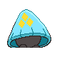 Snorunt shiny back-facing sprite from Pokémon Platinum